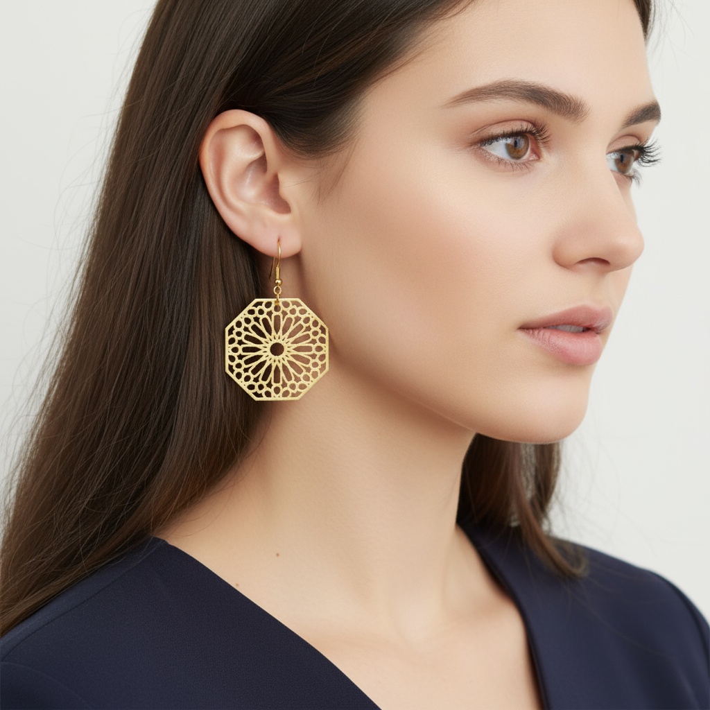 Andalusian Mandala Earring