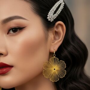 Spiral Flower Earring