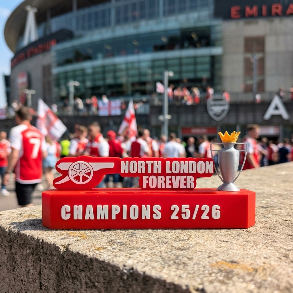 Arsenal Champions 25/26 Custom Nameplate thumbnail 4