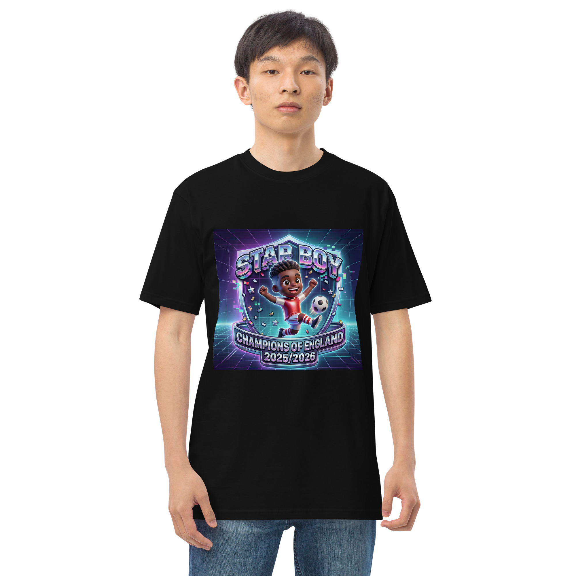 Men’s premium heavyweight tee - Star Boy Champion