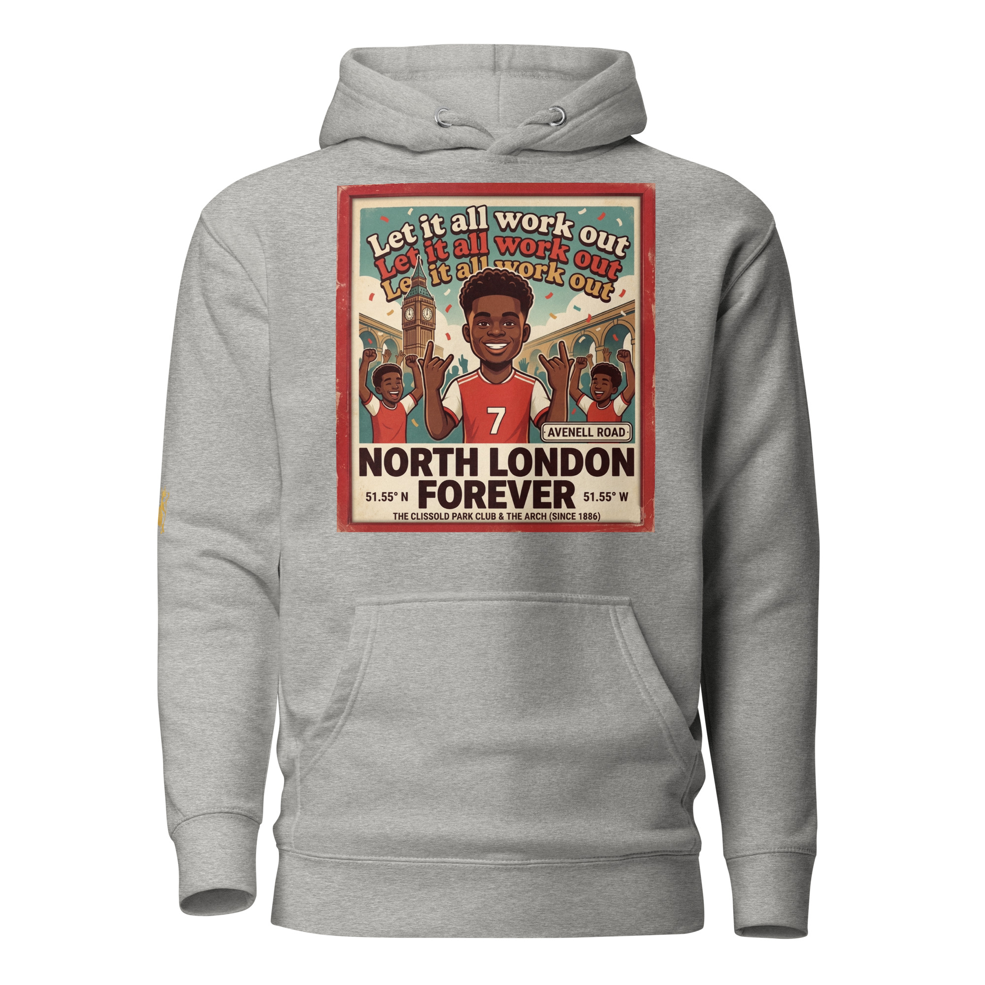 Unisex Hoodie - Let it all work out 26 thumbnail 6