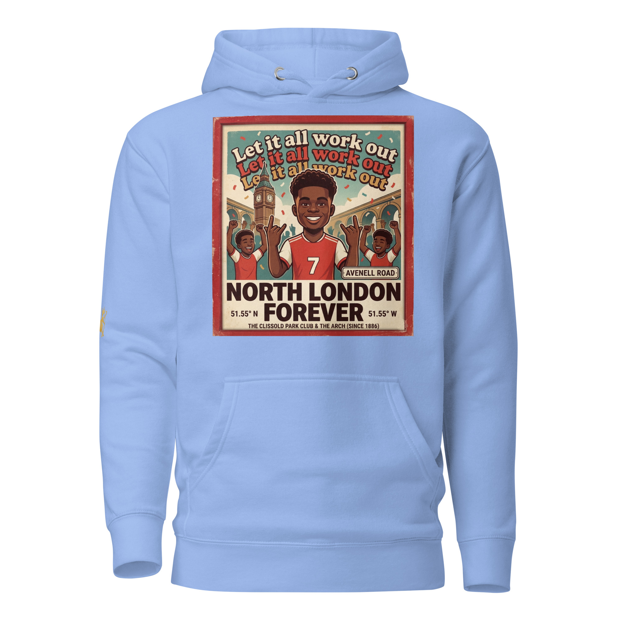 Unisex Hoodie - Let it all work out 26 thumbnail 5