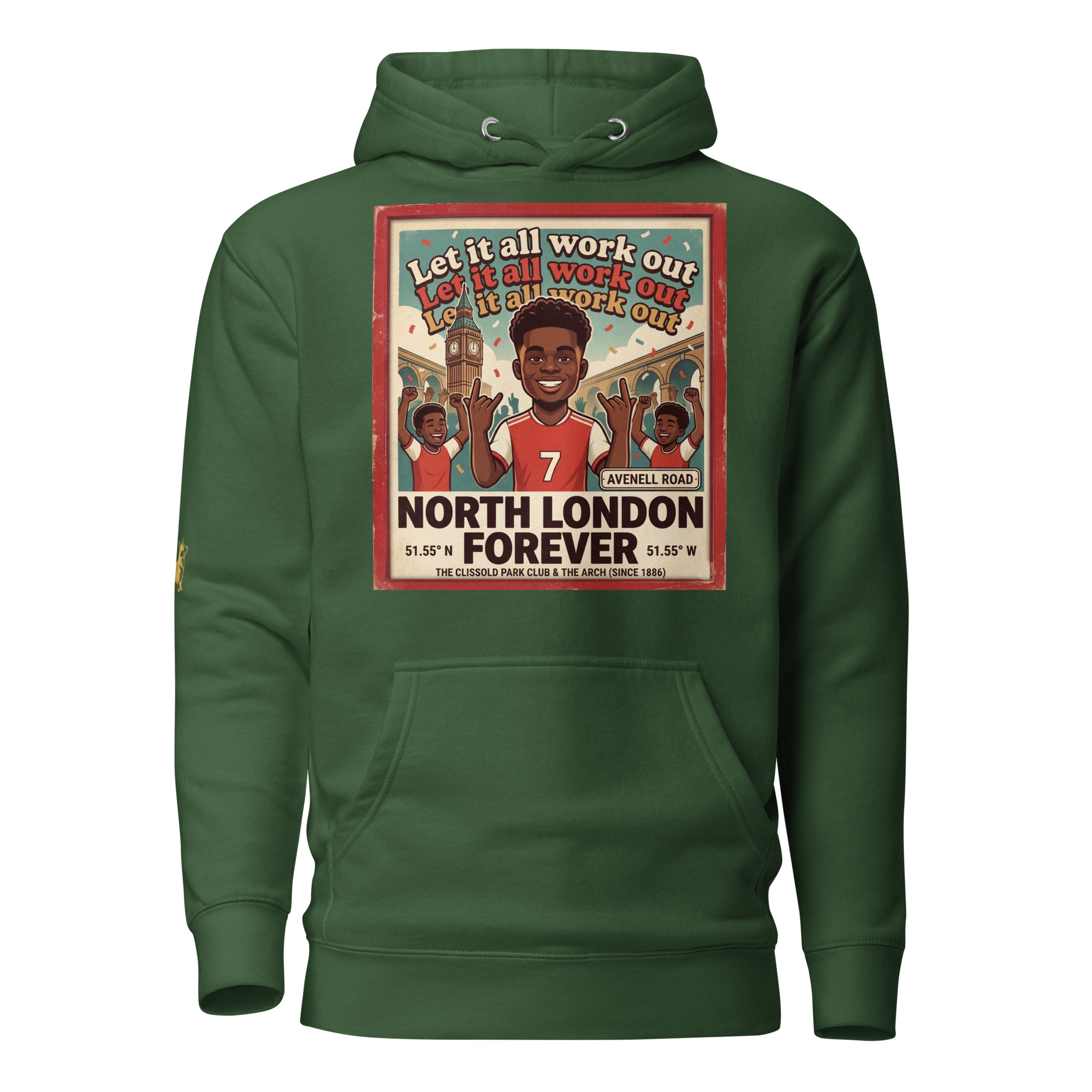 Unisex Hoodie - Let it all work out 26 thumbnail 4