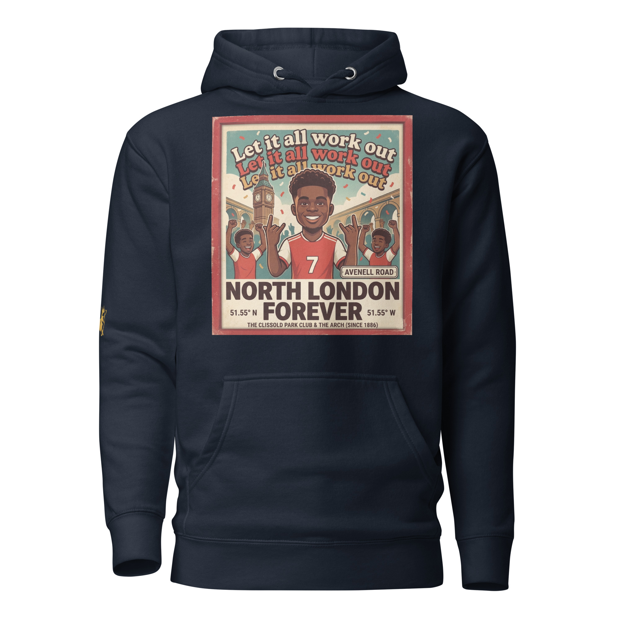 Unisex Hoodie - Let it all work out 26 thumbnail 2