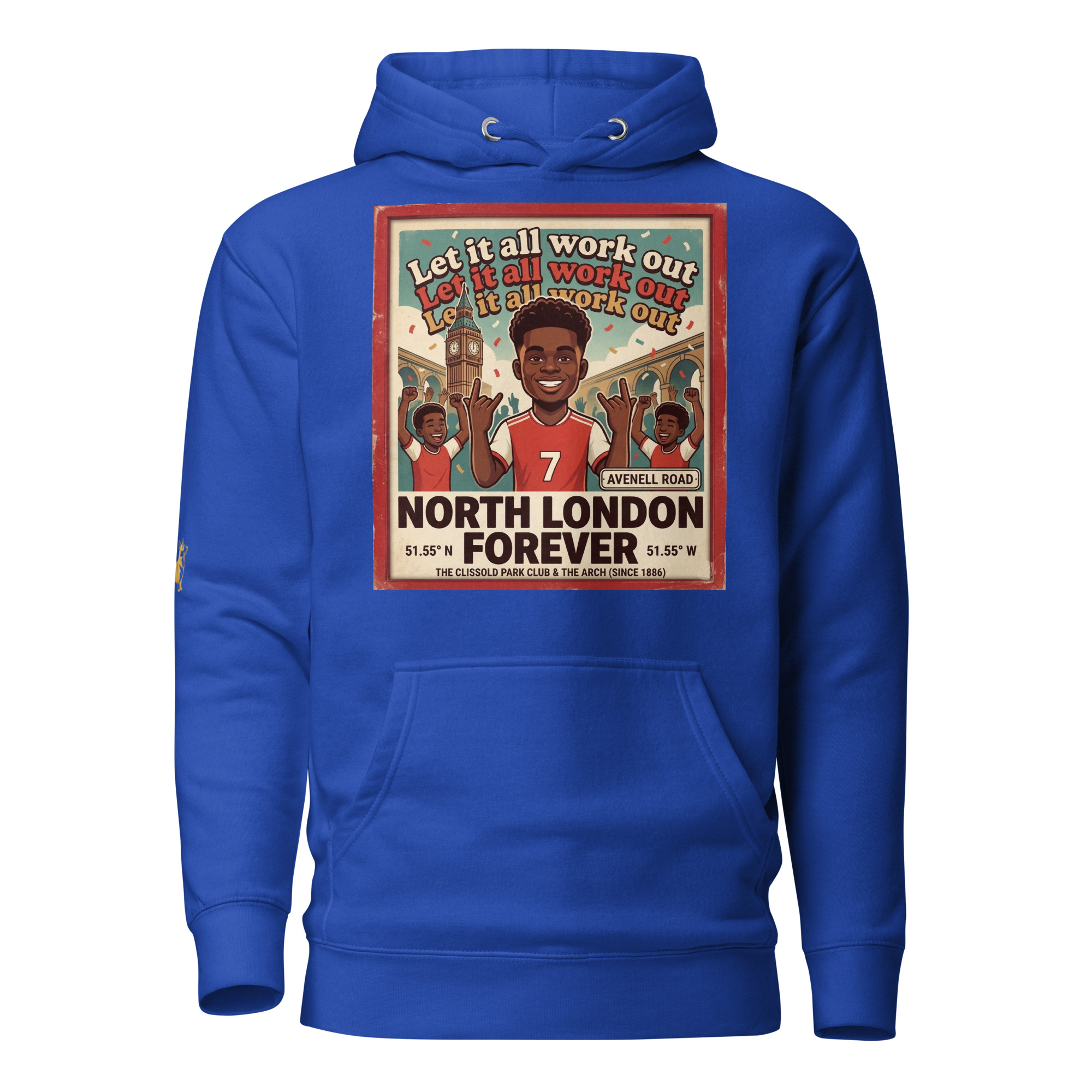 Unisex Hoodie - Let it all work out 26 thumbnail 3